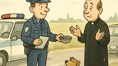 Vic: Duhovnik prehiti, policist ga ustavi