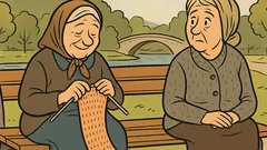 Vic: Sedita dve babi na klopi...