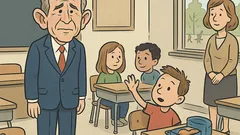 Vic: Bush obišče osnovno šolo…