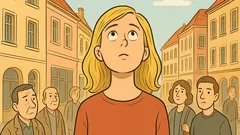 Vic: Zakaj blondinka gleda v nebo?