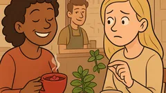 Vic: Sedita dve punci v kavarni...